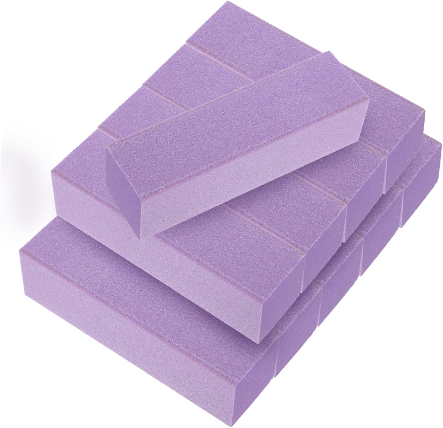 Gatuida 10Pcs Orange High-Elasticity Sponge Nail Buffer Blocks Dual-Sided Manicure Files Nail Grinding and Sanding Blocks For