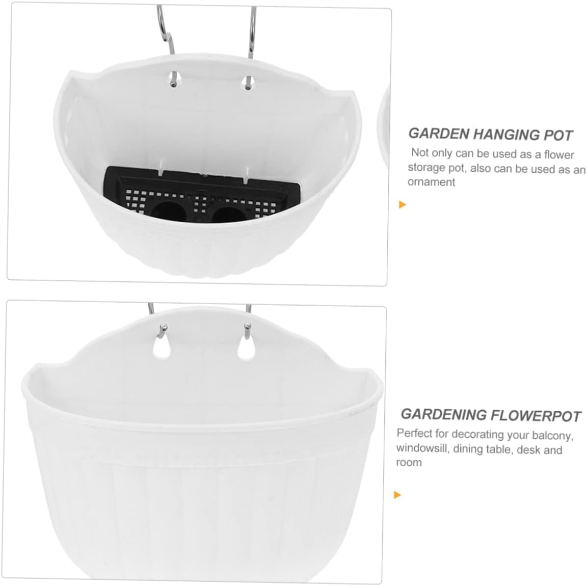 3Sets Outdoor Hanging Plant Pots Artificial Plants Home Decorations Creative Flower Containers image number 5