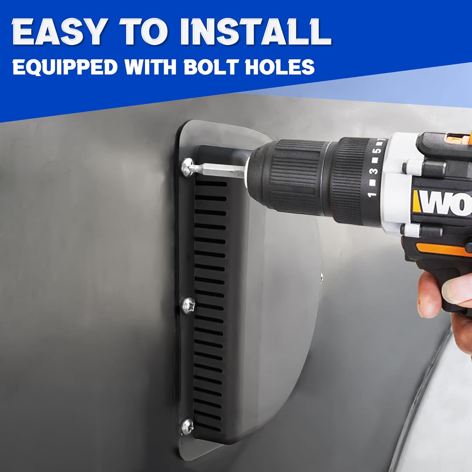 Lonffery RV Vent Covers for Trailer - Side Air Vents for ATV, Cycle, Truck, Cargo, Work Trailers