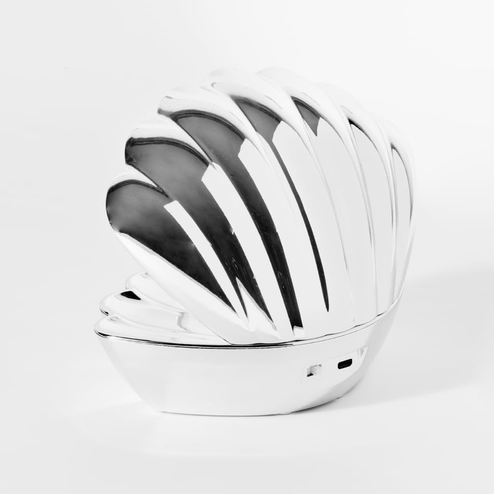 Silver Glitter Pearl Shell Lamp image number 2