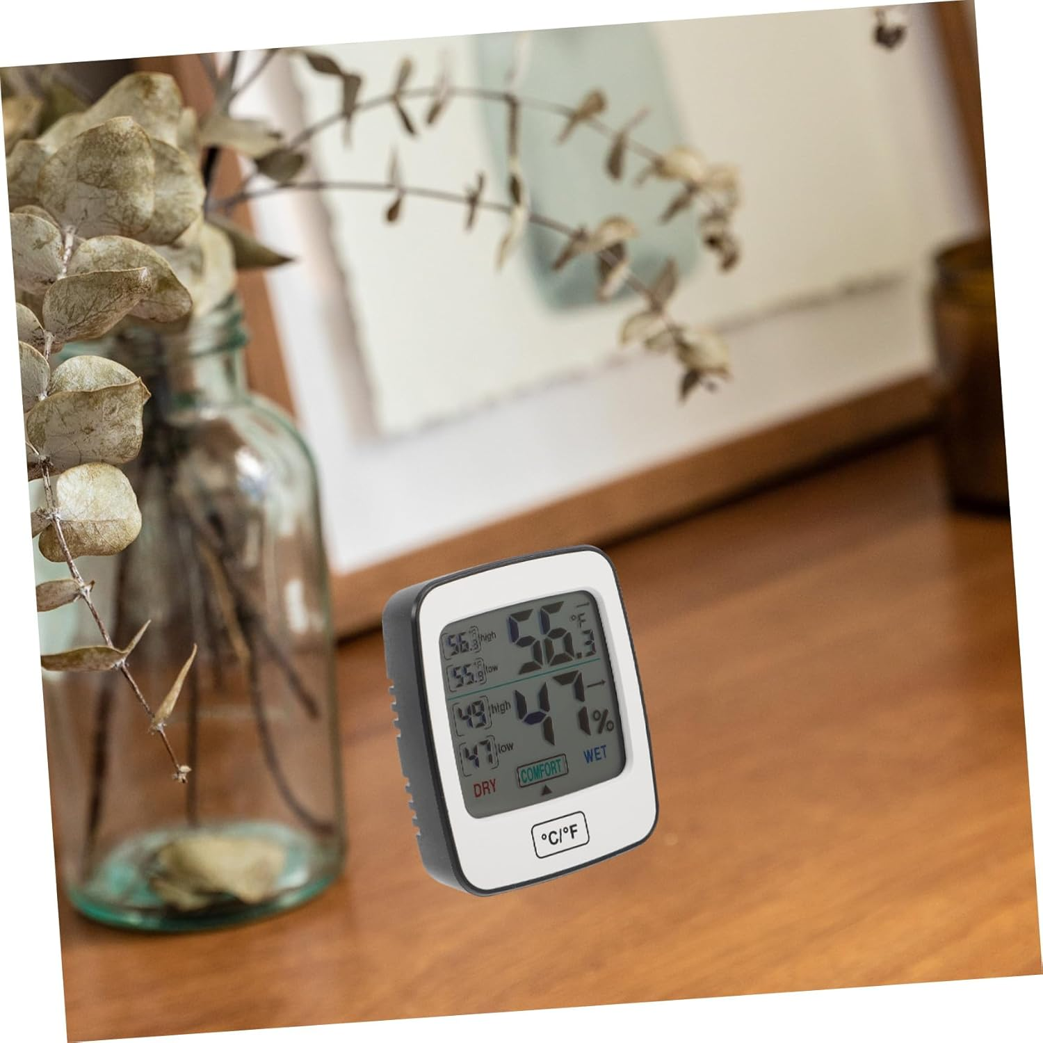 Gatuida Digital Thermohygrometer Indoor Temperature Humidity Gauge for Home Boys and Girls Nursery Large Display Screen image number 5