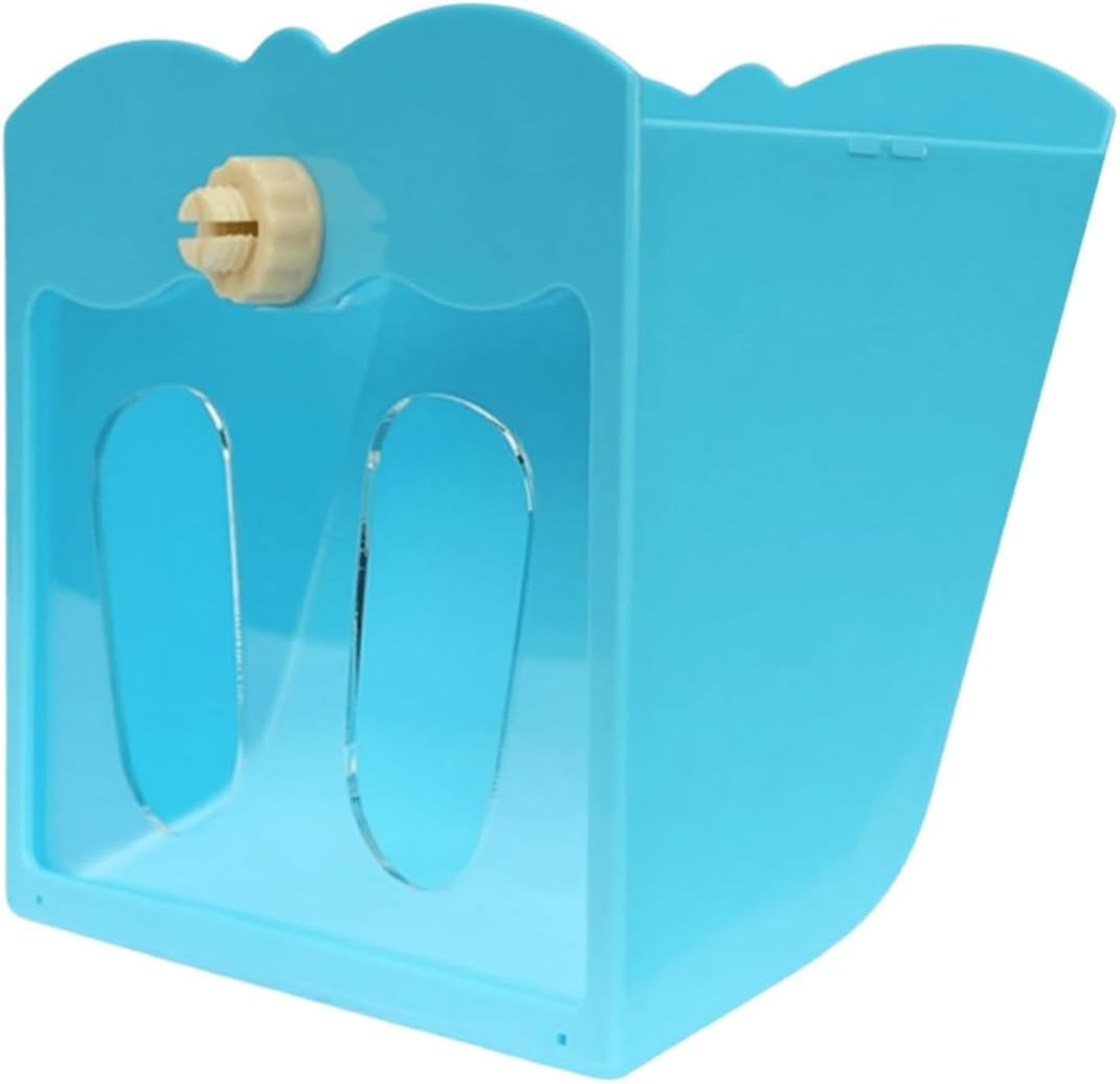 AIMALL Dual Use Rabbit Guinea Pig Hay Feeder Rack 8.27X9.84X5.12In Large Capacity 3500Ml Anti-Waste Wall Mounted Grass Holder for Small Animals Cage