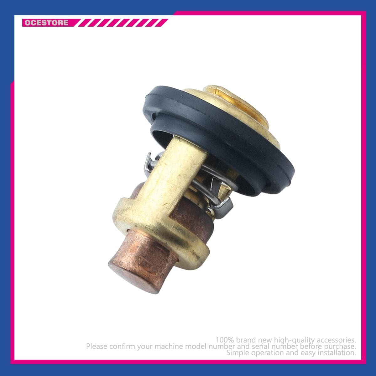 OCESTORE 5005440 Thermostat with Gasket 8330720 Compatible with Mallory Marine Evinrude John-Son Sierra Marine 777260 image number 4