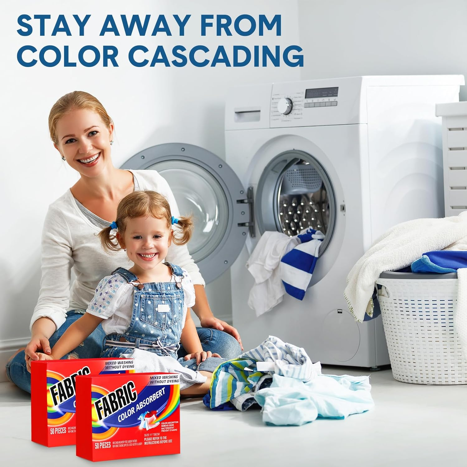 200 Pcs Count Color Absorber Laundry Sheets Color Dye Guard Sheets for Laundry Prevent Color Runs or Bleeds Fragrance Free Color Trapping Sheets for Home Apartment