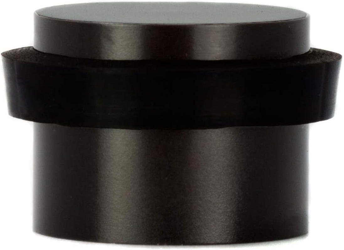 EVI Herrajes | Black Door Stopper | &Oslash;24X20Mm | Adhesive Fixing | Floor Mounted | Stainless Steel Black Finish | Great Adherence | Mod I-163-NG