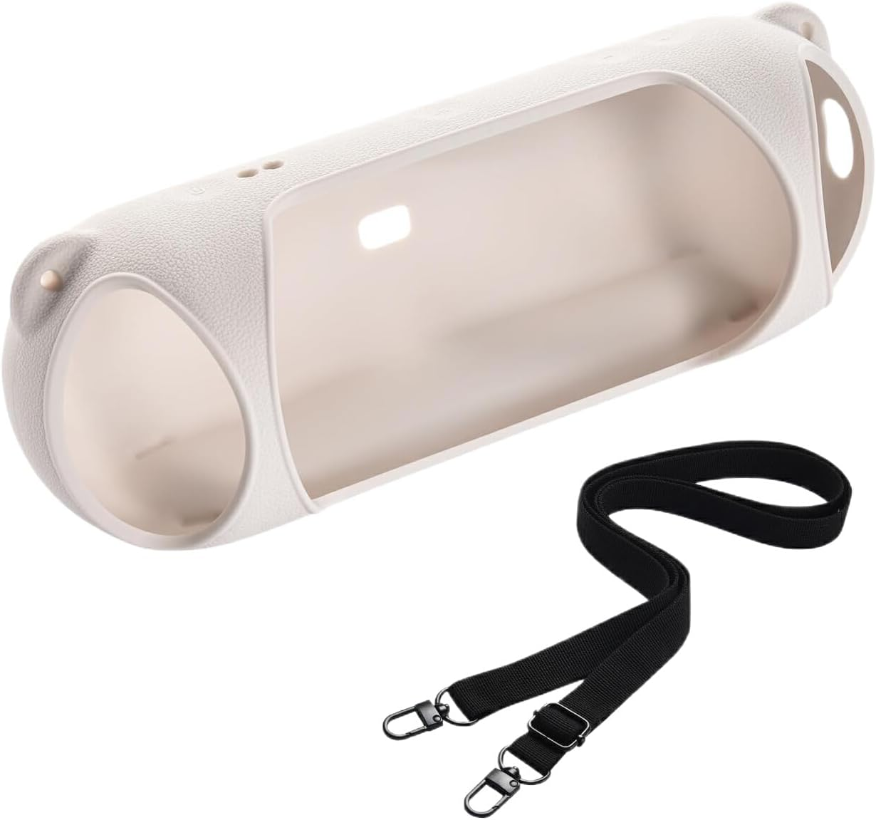 SUIOPPYUW Portable Case B Pill 2024 Speaker Case Soft with EATS Scratch-Proof Silicone Case B 2024 Shock-Proof Speaker Case, Black