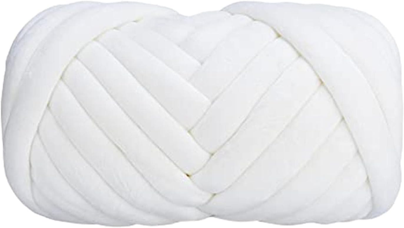 Chunky Cotton Yarn, Arm Knitting Yarn, Jumbo Giant Bulky Yarn for Arm Knitting Handmade DIY Throw Blanket Crafts Carpets, 1 Roll(20 Yards) image number 4