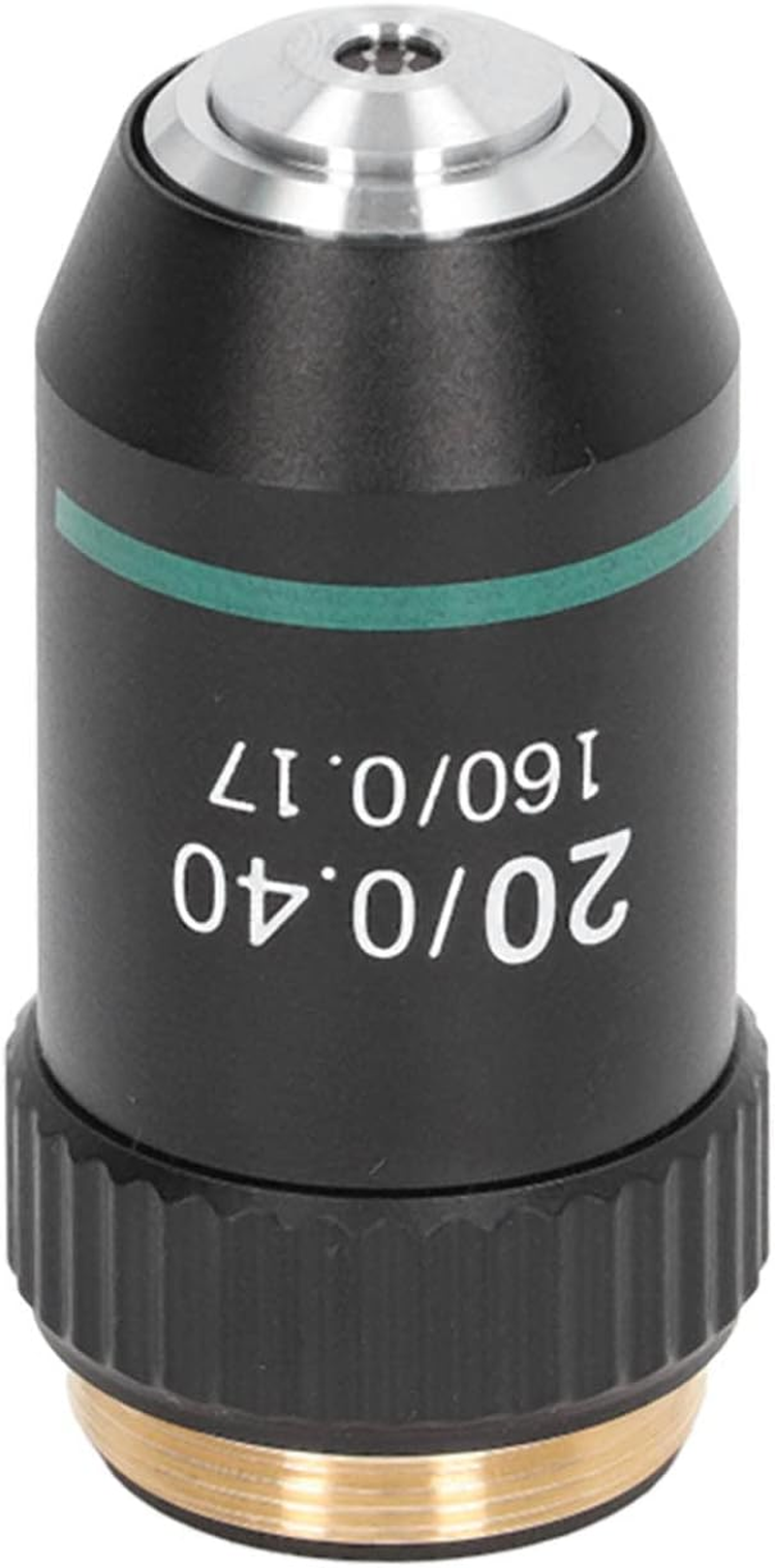 Achromatic Objective Brass Chrome Plated 20X Microscope Objective Lens Interface 20.2Mm