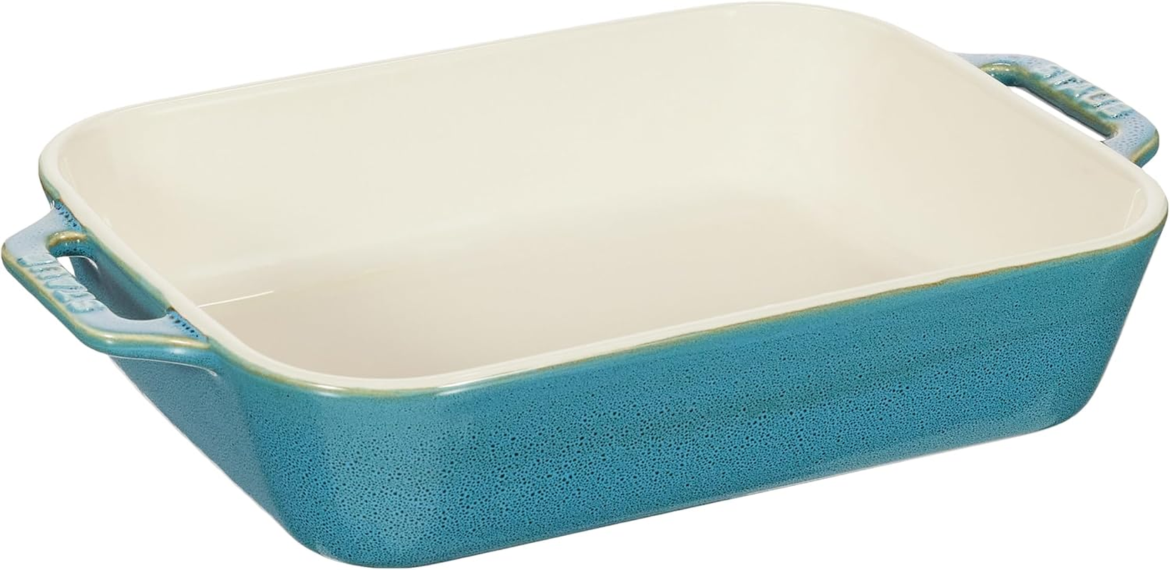 Staub Dish 40511-886 Rectangular Dish Turquoise 10.6 X 7.9 Inches (27 X 20 Cm) Ceramic Au Gratin Dish, Oven Safe and Microwave Safe image number 6