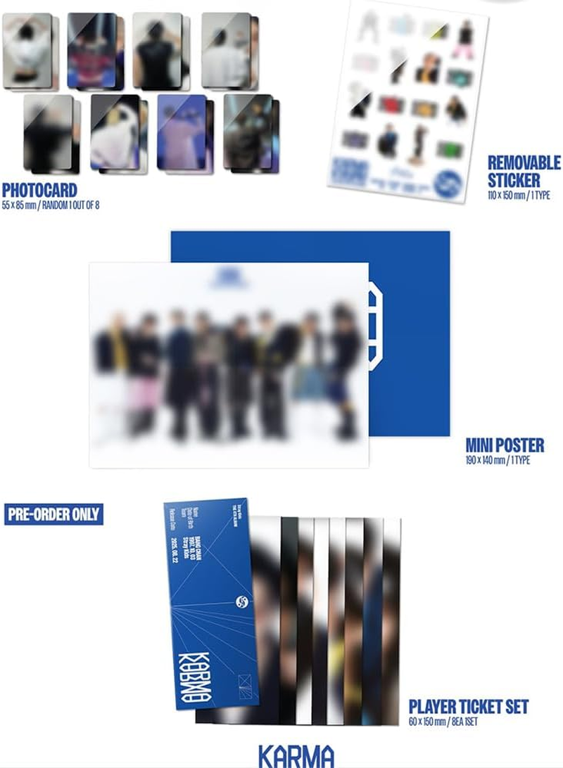 STRAY KIDS KARMA [CEREMONY Ver.] 4Th Album + Pre-Order Gift & 3 Extra Photocards Set image number 5