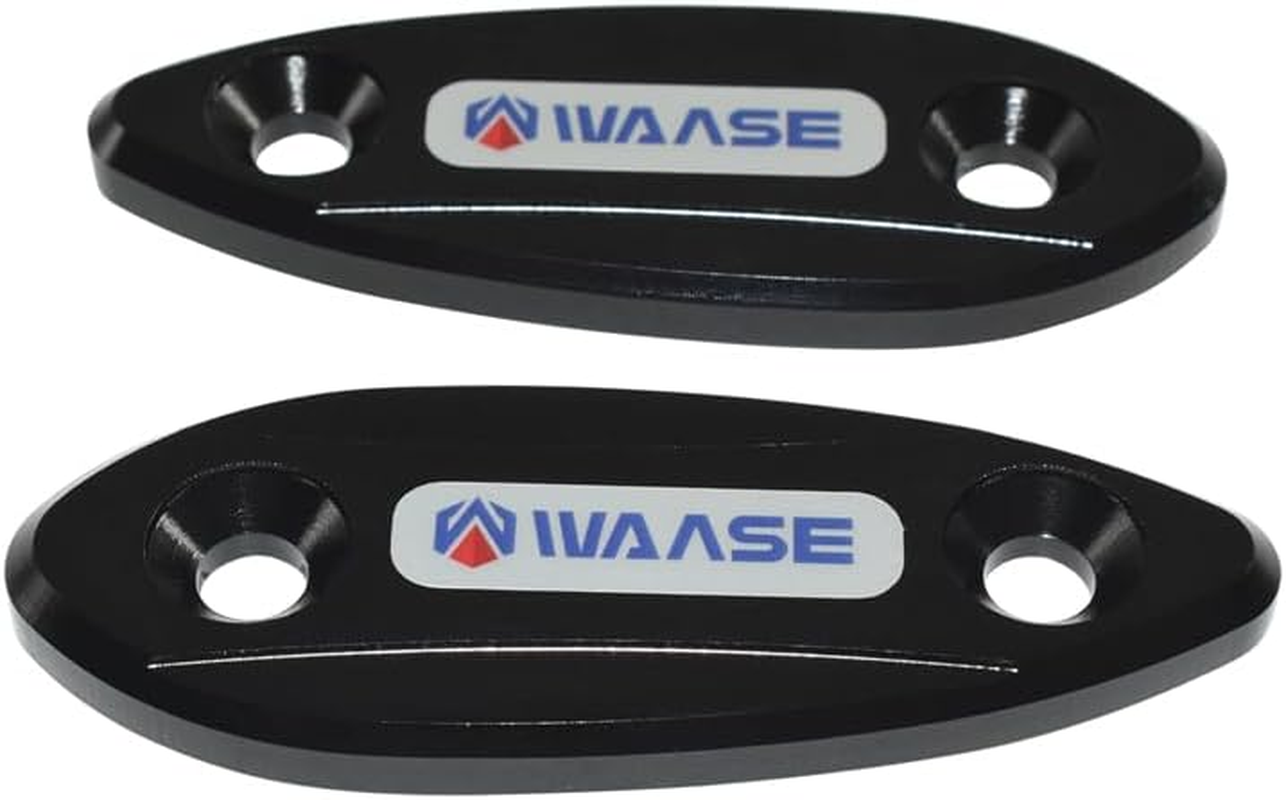 Motorbike Rearview Mirror Seat Decorative Cover Mirror Base for Kawasaki Ninja 250 250SL 300 400 650 ZX-6R ZX636 ZX6R ZX25R ZX-25R Ex250 Ex300 Ex650 (Black) image number 3