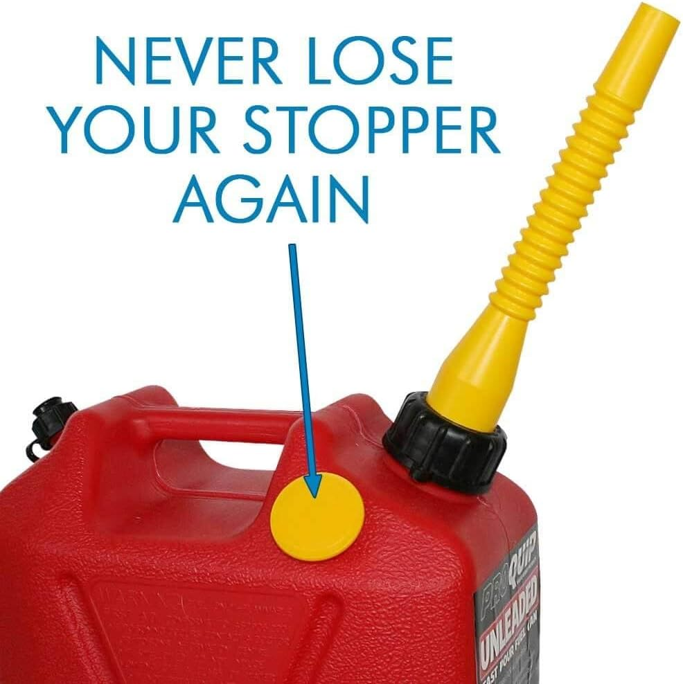 Pro Quip Plastic Unleaded Fast Pour Fuel Can, 5 Litre Capacity, Red image number 2