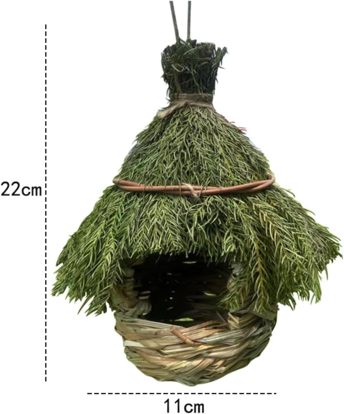 Cozioz Hand-Woven Bird Nest for Garden Decor &ndash; Eco-Friendly Bird Bath Accessory, Creative Artistic Design for Outdoor Garden Ornaments image number 3
