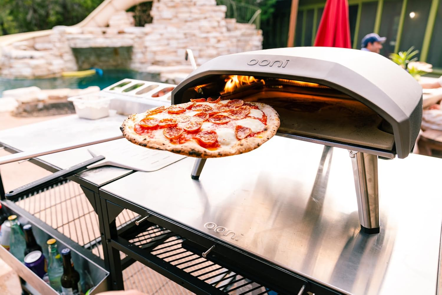 Ooni Pizza Turning Peel &ndash; Long Handle Lightweight Metal Pizza Peel for Making Homemade Pizza &ndash; Ooni Outdoor Pizza Oven Accessories image number 6