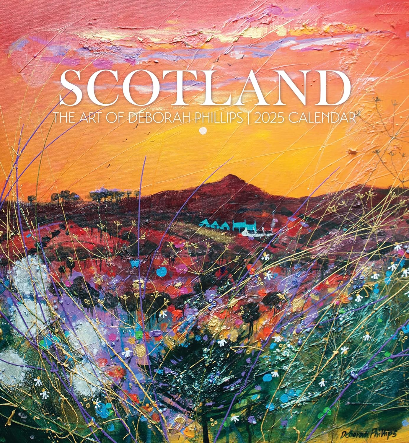 2025 Scotland: the Art of Deborah Phillips Wall Calendar image number 2
