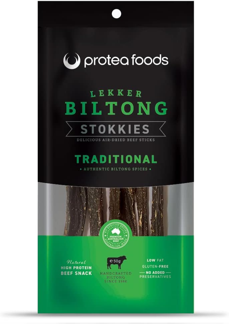 Protea Foods Traditional Lekker Biltong Stokkies - 50G