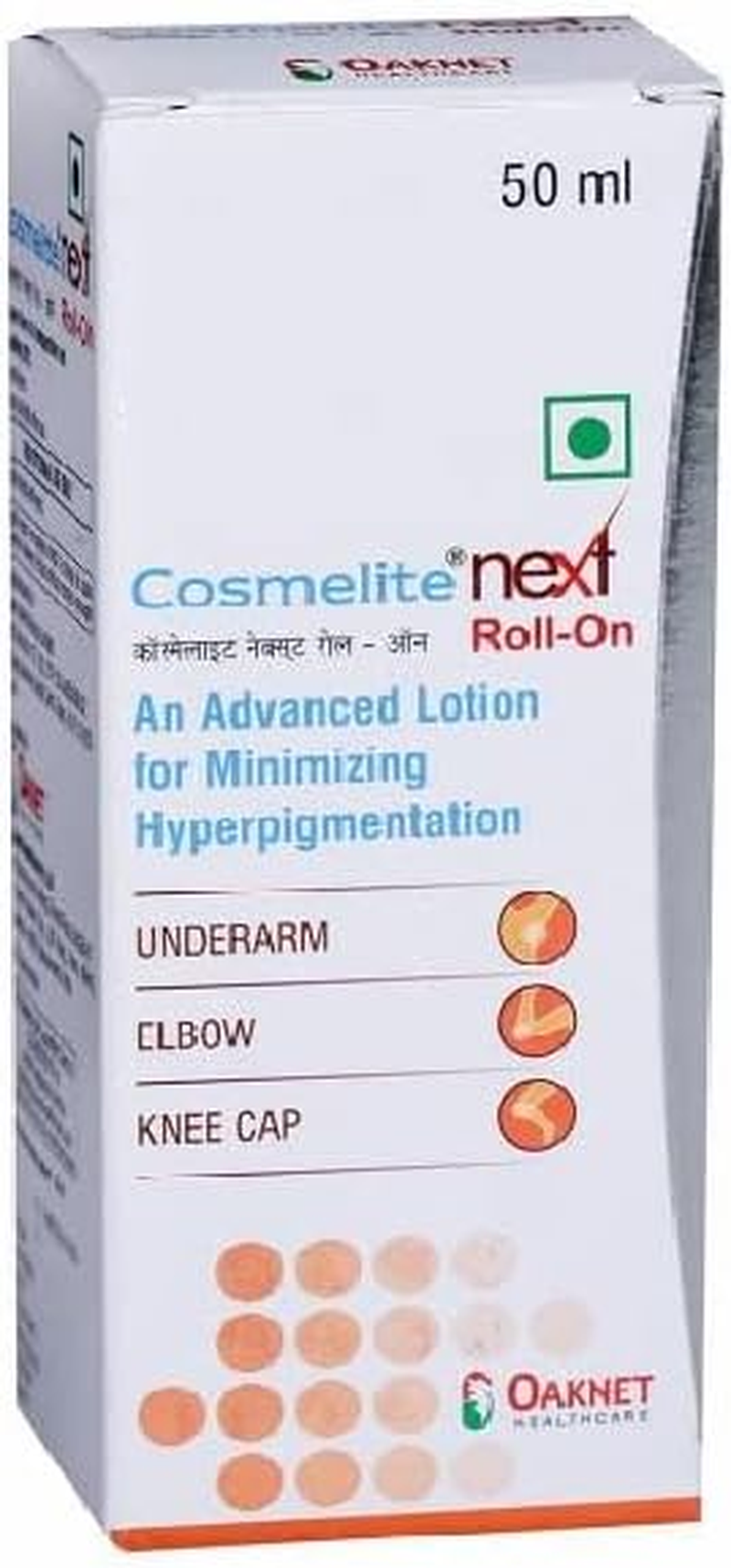 Cosmelite Next Roll-On Lotion, Lotion for Underarm, Elbow, Knee Cap (50 Ml)