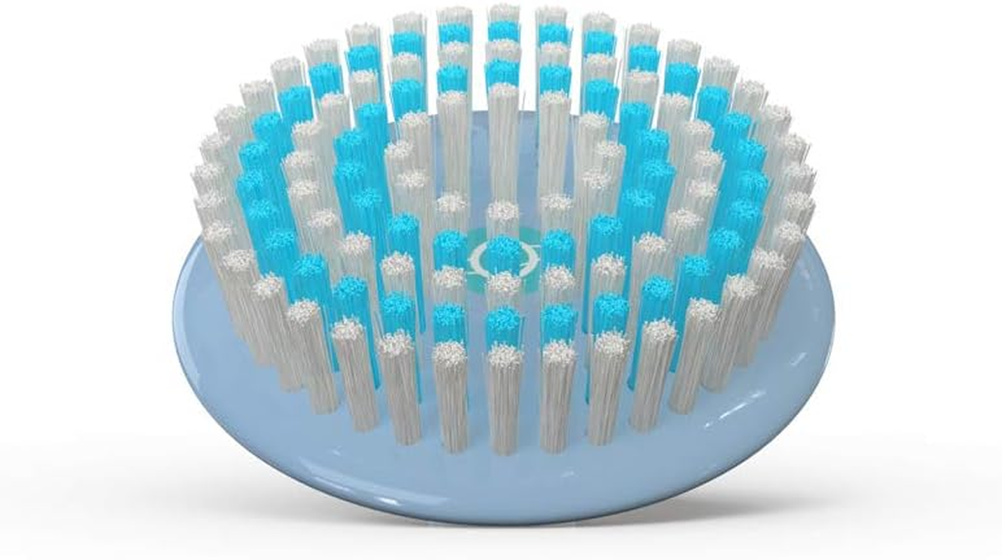 TAO Clean Replacement Sensitive Brush Head, Replacement Head (1 Head) &ndash; Sensitive Brush Replacement Head for the TAO Clean Electric Face Cleansing Brush and Cleaning Station, White/Blue image number 2