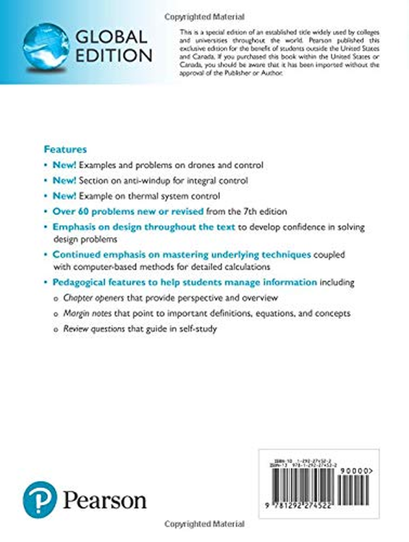 Feedback Control of Dynamic Systems, Global Edition image number 1