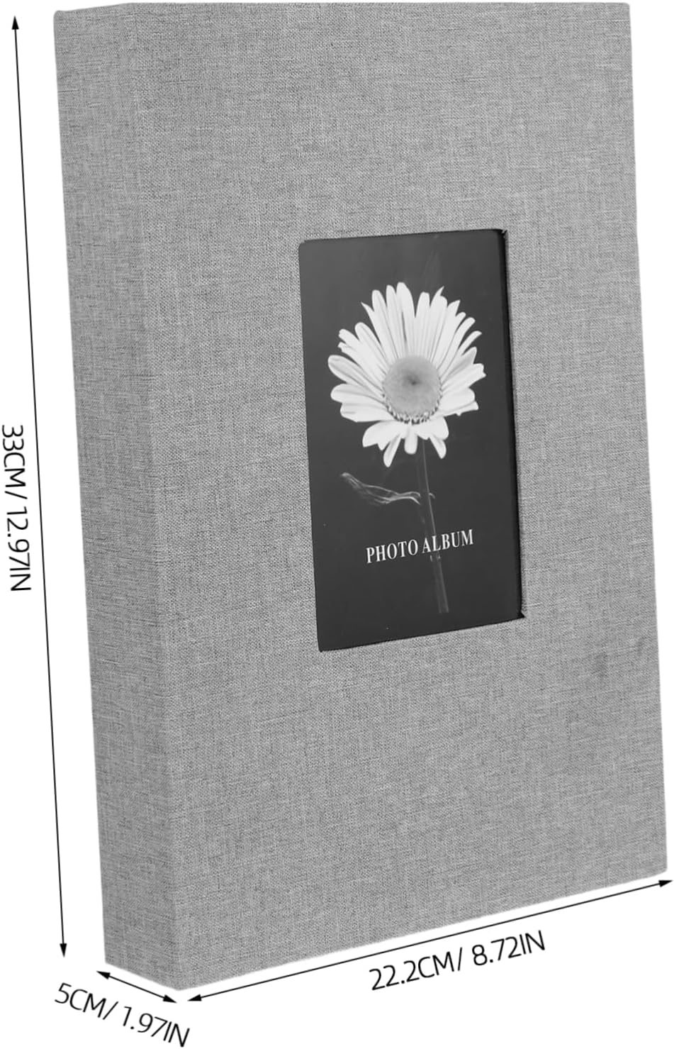 Linen Cover Photo Album Book for Family Memories User Friendly Insert Pockets Elegant Design for Weddings Anniversaries Moments Rustic Scrapbook Album for Photos image number 5