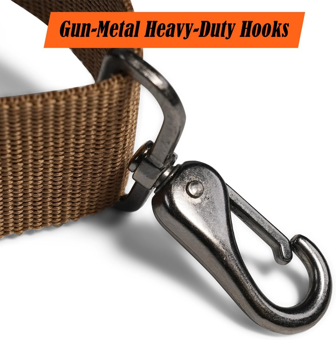 WELKINLAND Khaki 2Inch-Wide Suspenders, Heavy-Duty Work Suspenders Men, Big and Tall Suspenders Men for Pants, Mens Suspender Hooks Belt Loop for Jeans, Khaki image number 5