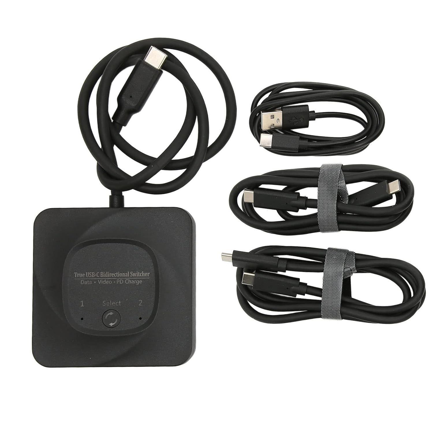 2 in 1 Out USB C Bi Directional 8K USB C KVM 1 in 2 Out, 10Gbps Data Transfer, PD 100W Charging, Type C KVM with Indicator for Share Monitor image number 5