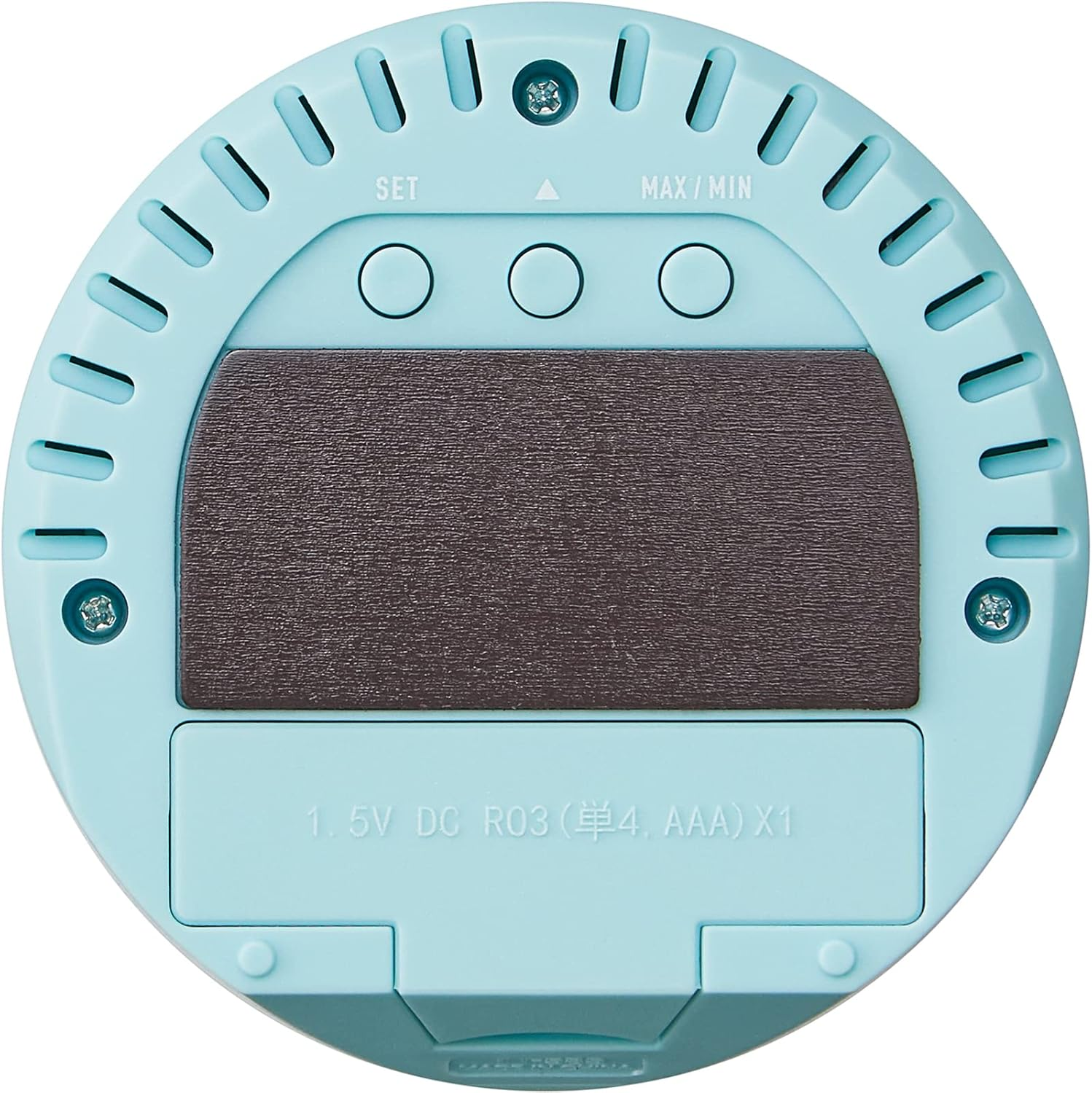 Tanita Thermometer/Hygrometer Clock Temperature Humidity Digital Tabletop Magnet Light Blue TT-585 BL - Black image number 4