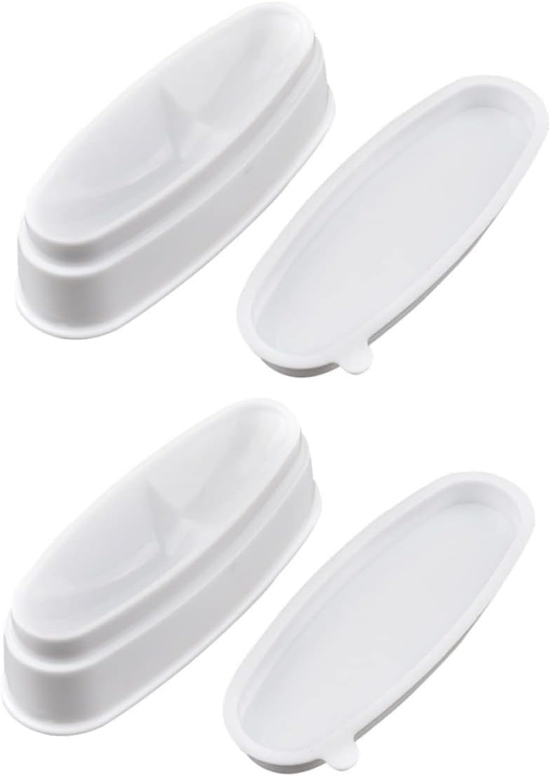 NOLITOY 2Pcs Nail Dip Powder Jar for Sequins Case Dipping Powder Tray Holders for Nail Art Case Easy French Dip Trays image number 6