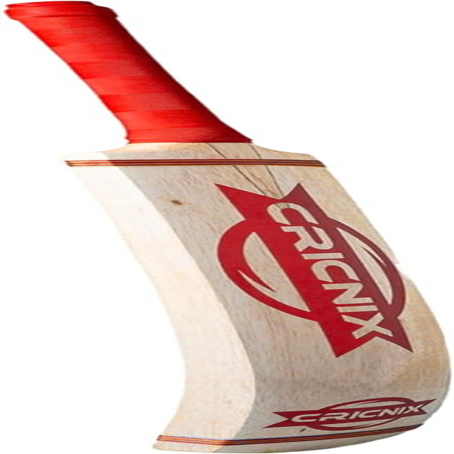 Cricnix Classic Tape Ball Cricket Bat | Hard Tennis Ball Bat | Tape Tennis Bat Coconut Willow (Red) image number 3