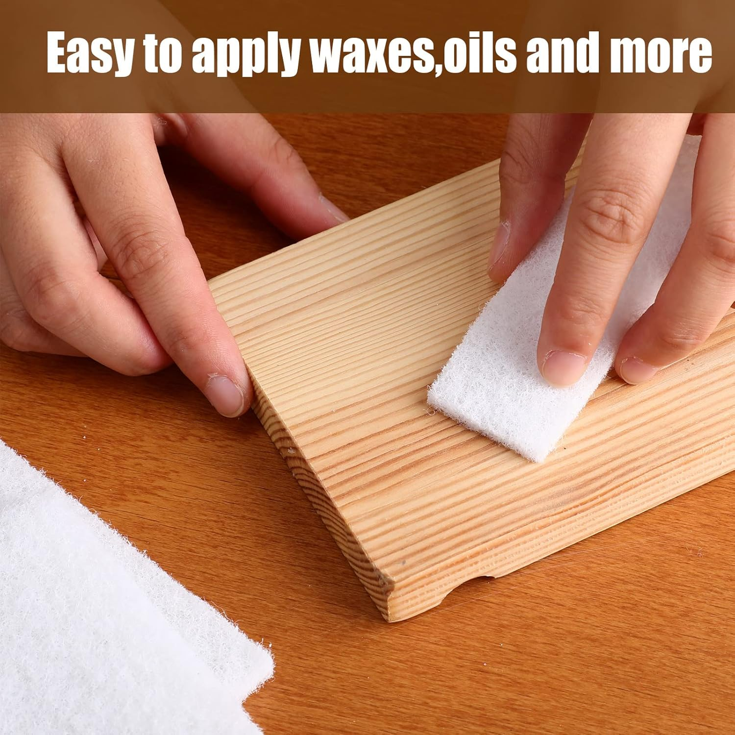 20 Pieces White Scrubbing Pad Non Scratch Scouring Pads Non Woven Scouring Sponge Multipurpose Abrasive Multi Surface Scrubber for Cleaning Polishing(4 X 6 Pulgadas) image number 1