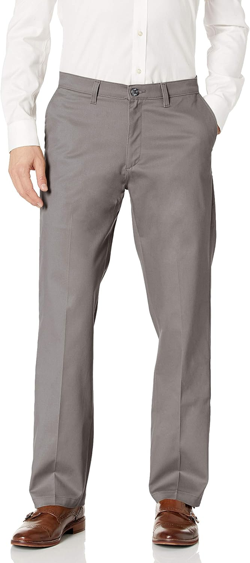 Lee Men'S Total Freedom Stretch Relaxed Fit Flat Front Pant