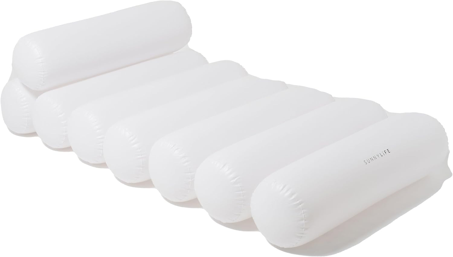 Sunnylife Luxe Tube Lilo Le Weekend - White image number 1
