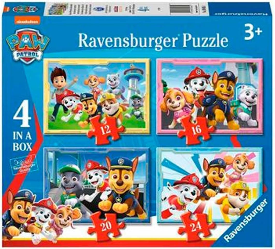 Ravensburger Paw Patrol Friends Ready for Adventure Jigsaw Puzzle 4 in a Box Set