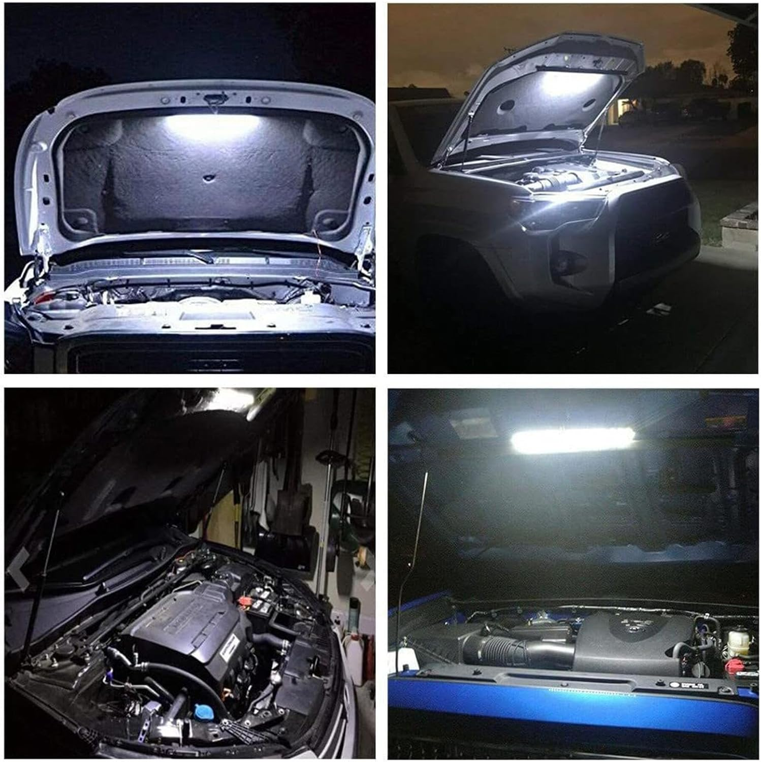 Under Hood Led Light Strip | 12V under Hood LED Work Light,Versatile Job Site Security Lighting, Diagnostic Tools, Replacement Lighting Products for Automotive image number 1