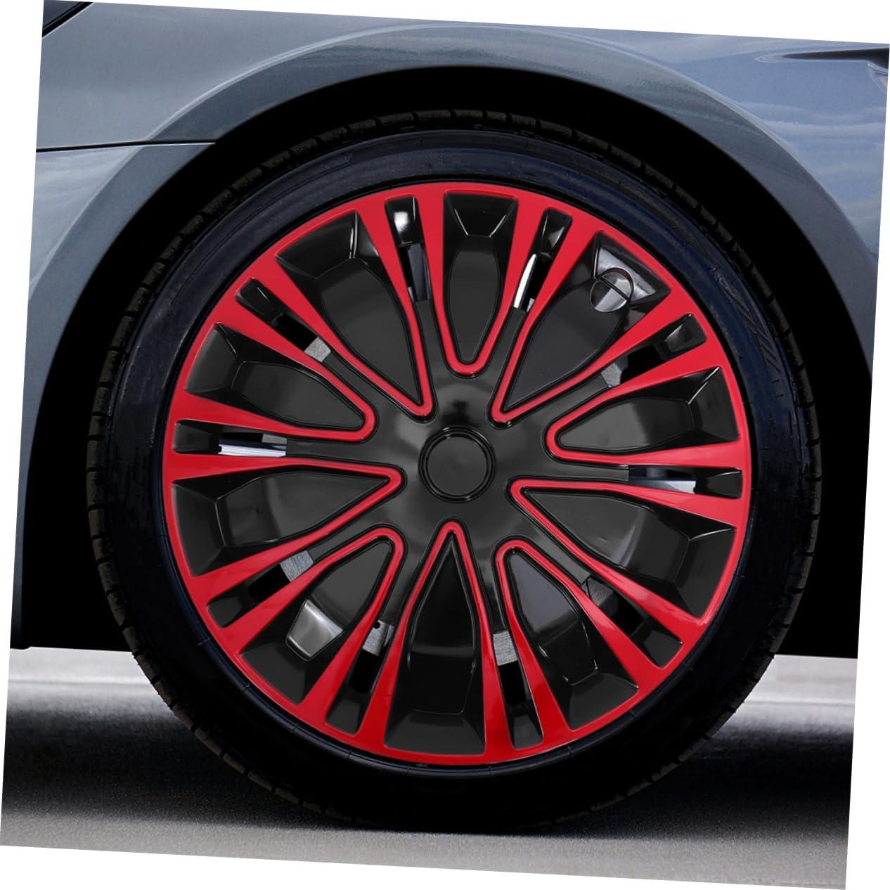 Ciieeo Automotive Wheel Hub Cover Decorative Hubcap Accessory for Cars Lightweight Design Protects Wheels from Dirt and Debris Sleek Style for Rims image number 1