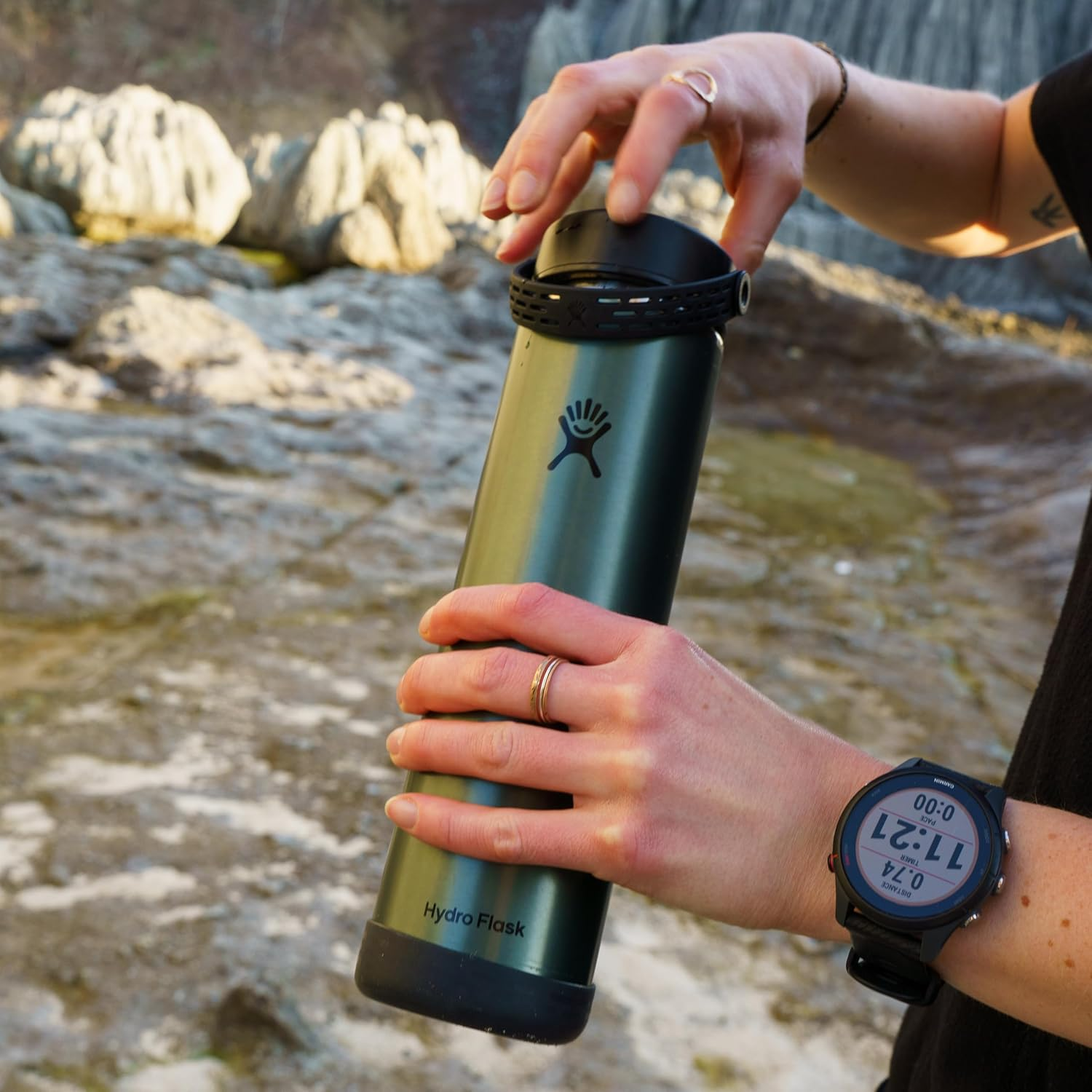 Hydro Flask 40 Oz Lightweight Wide Flex Cap Quartz