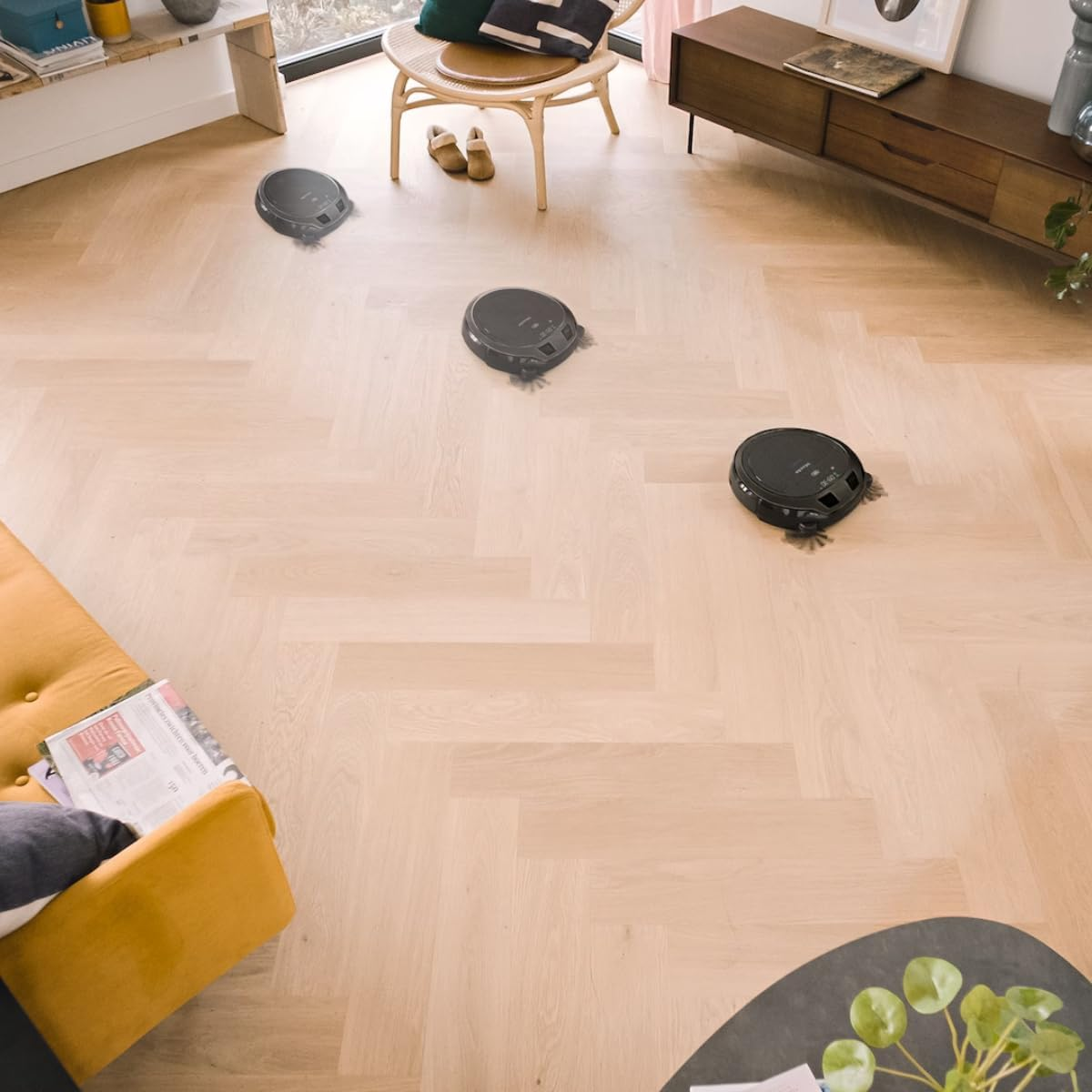 Miele Scout RX3 Robot Vacuum Cleaner, Slimline Robotic Vacuum with 3D Smart Navigation and Airclean plus Filter, Obsidian Black image number 3