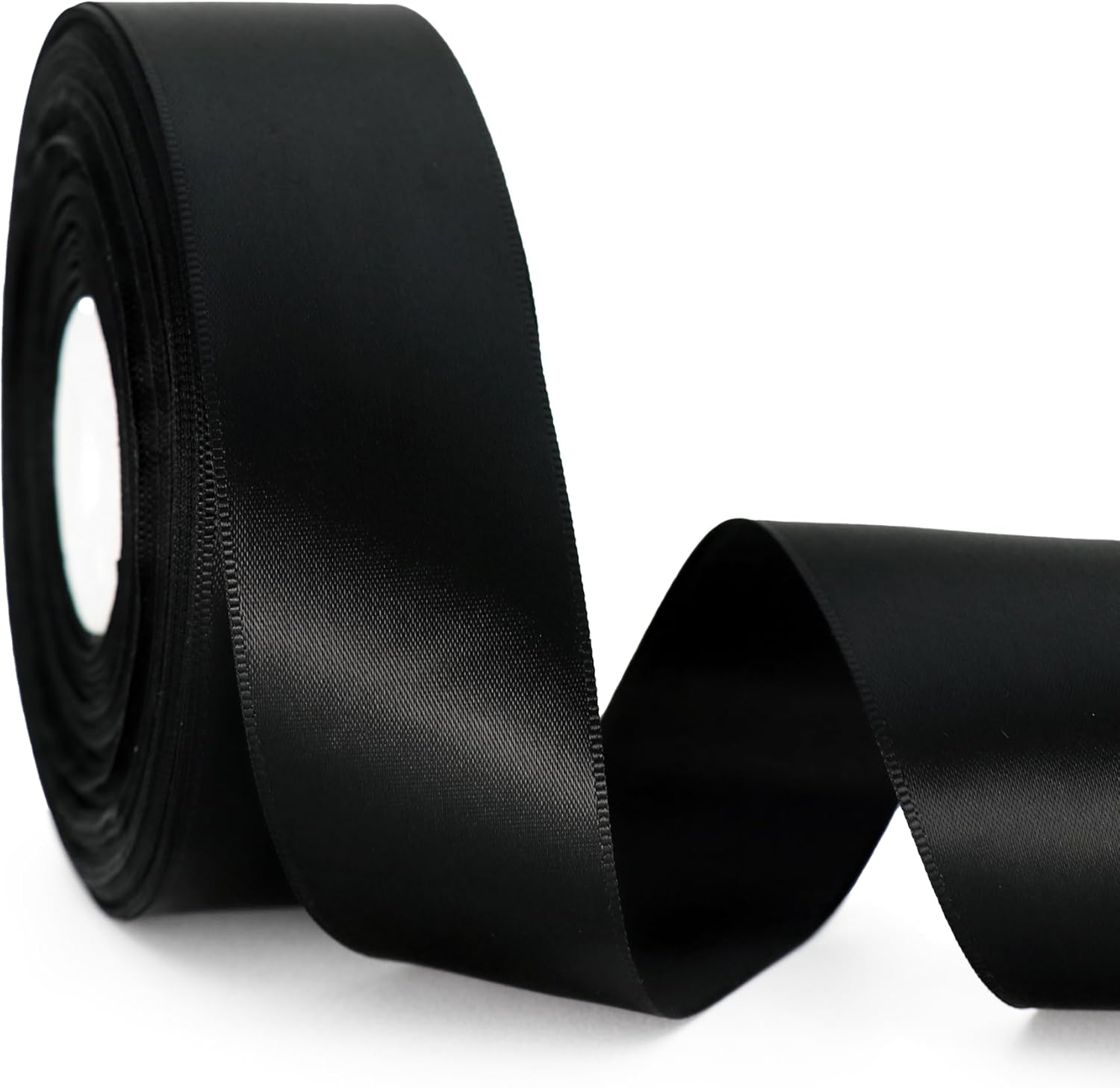 Red Ribbon 1-1/2 Inch 50 Yards Satin Ribbon Polyester Fabric Single Sided Ribbon for Gift Wrapping, Flower Bouquet, Handmade Eternal Flower, Wedding Party Decoration