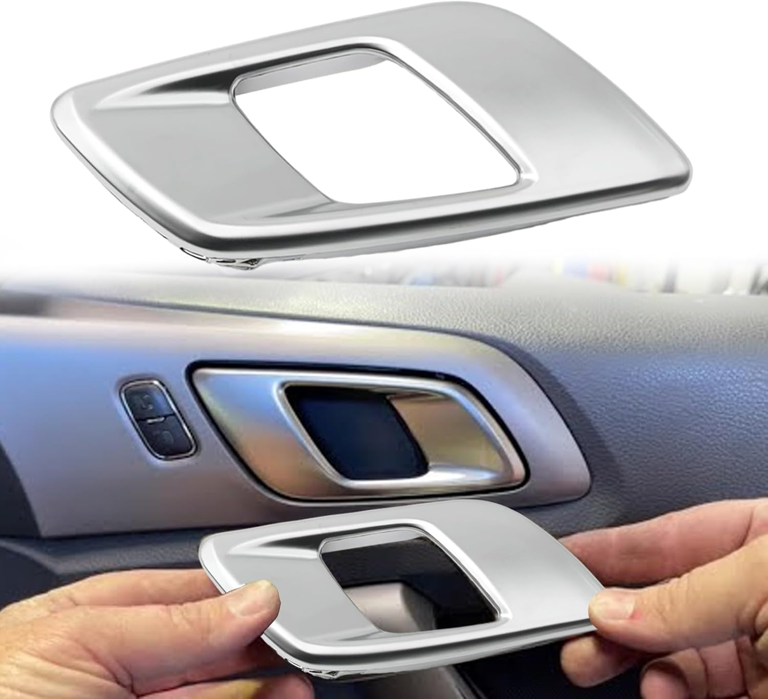 Laffonparts 1 Pair L+R Front/Rear Inner Door Handle, Replacement for Ford Ranger T6 2012-2021, Replacement for Mazda BT50 2012-2020, Replacement for Everest UAI UAII 2015-2021 AB3921970AB AB3921971AB image number 4