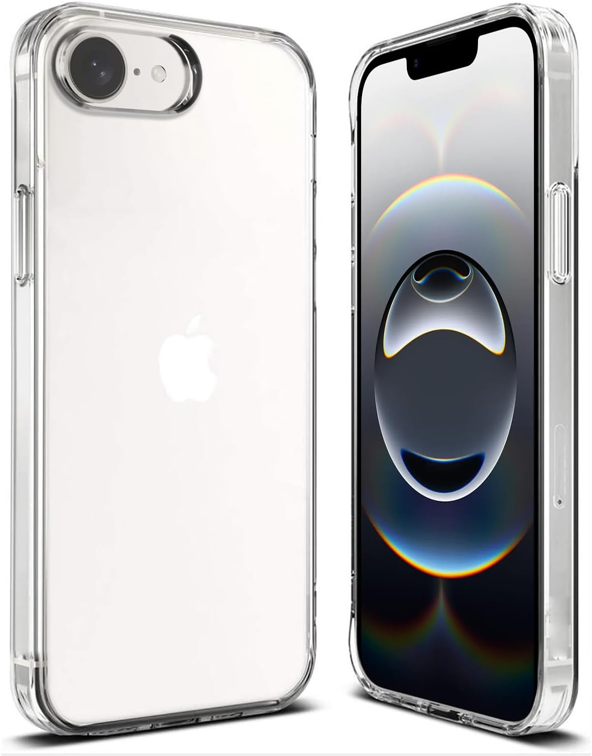 T Tersely Crystal Clear Case for Iphone 16E 2025(6.1-Inch), [Anti-Yellowing] Hard Back Slim Shockproof Bumper Anti-Scratch, Suitable for Wireless Charging image number 2