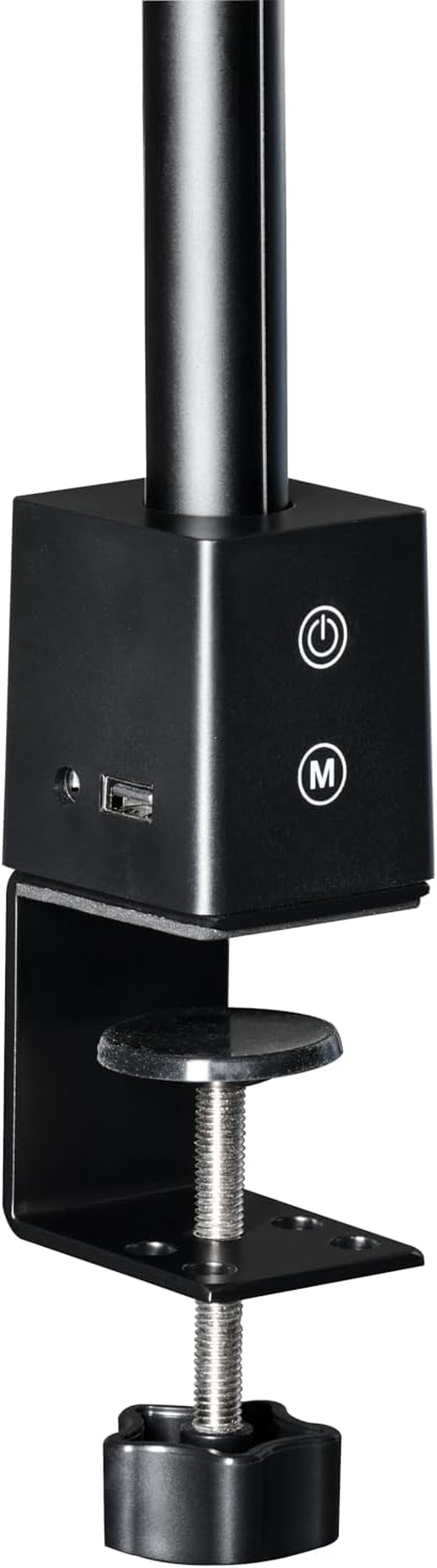 Alco-Albert 940-11 LED Desk Lamp with Clamp, 50 Cm, Black, Continuously Dimmable, 3 Colour Temperatures, USB Connection, Aluminium Table Lamp image number 2