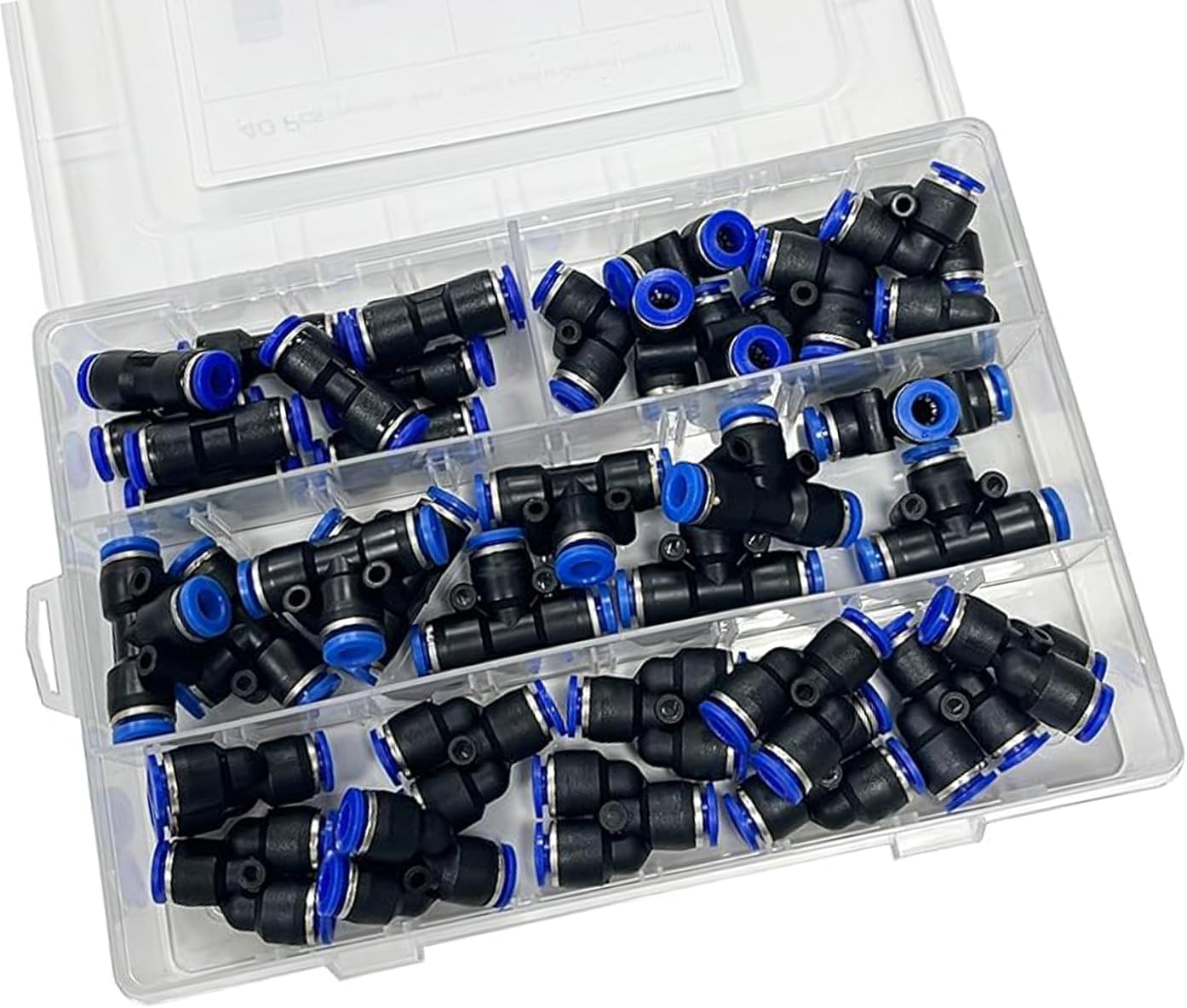 WEZCHUGHAOL ﻿Pneumatic Quick Connect Fittings Kit 40-Piece 6Mm - Leakproof Air Hose Connectors with Corrosion Resistant Brass, Push to Connect Fittings for Compressed Air Systems