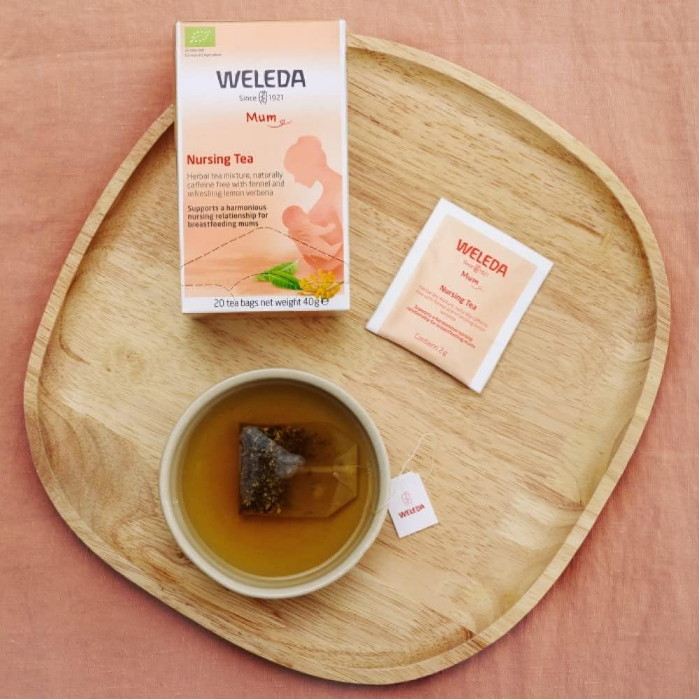 WELEDA Nursing Tea 40G | Breastfeeding Organic Tea with Fennel & Fenugreek Seed | 20 Teabags image number 4