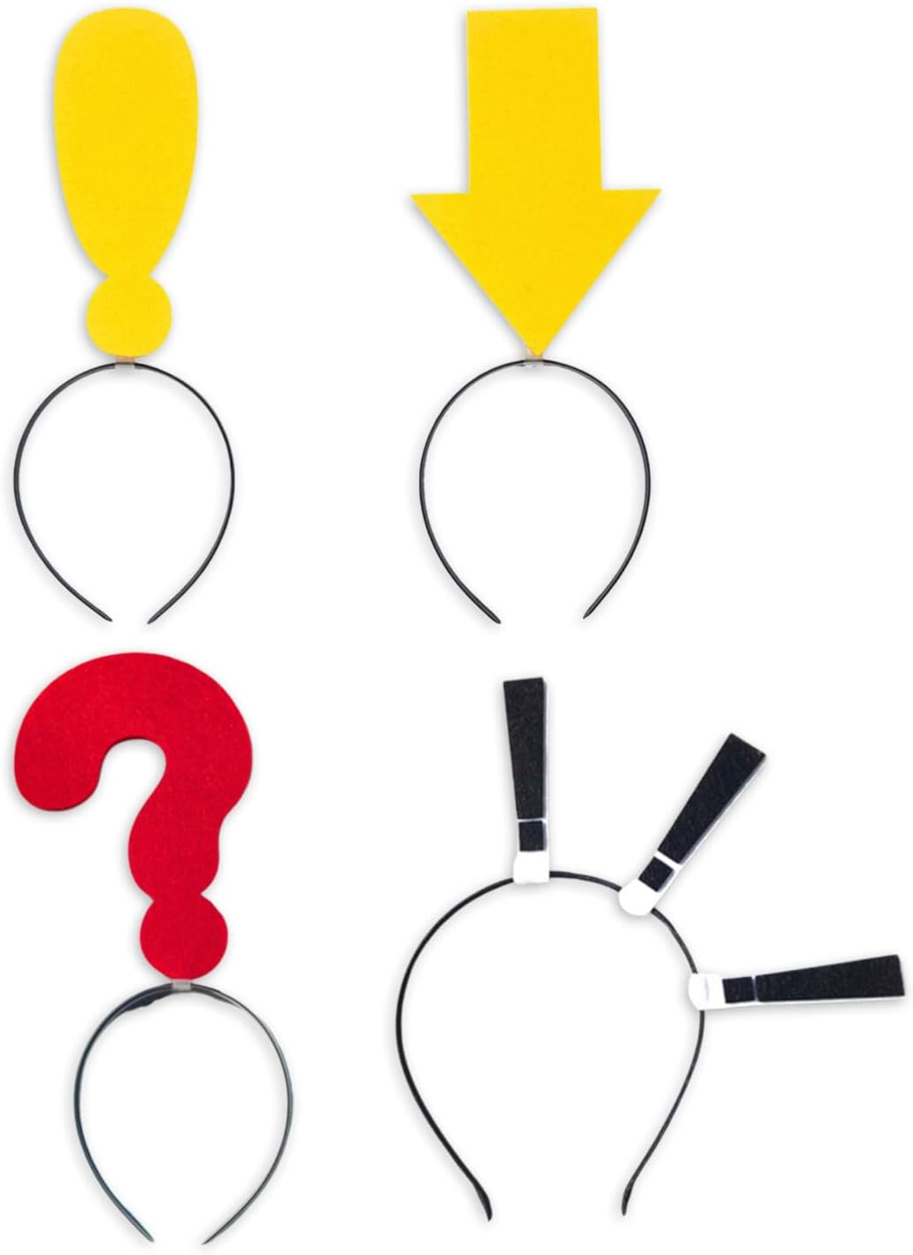 KGDUYC Set of 4 Headbands, Arrow, Headband, Christmas Decoration, Fabric, Christmas, Miss Aerial Head, Christmas Headband, Christmas Headband, Question Mark, Exclamation Mark, Arrow Hairpin image number 5