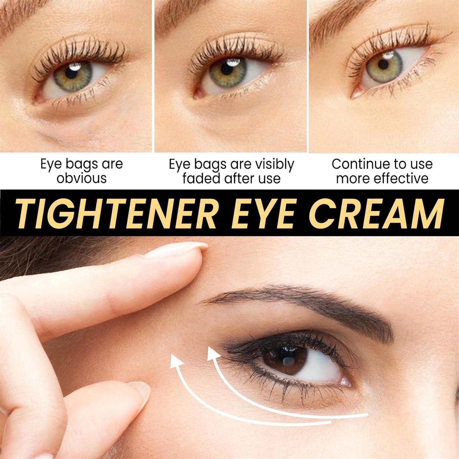 15Ml Instant Eye Tightener Eye Cream | Firming Eye Cream to Reduces Under-Eye Bags, Dark Circles & Puffiness | Lift Firming Anti-Wrinkle Eye Tightener image number 4