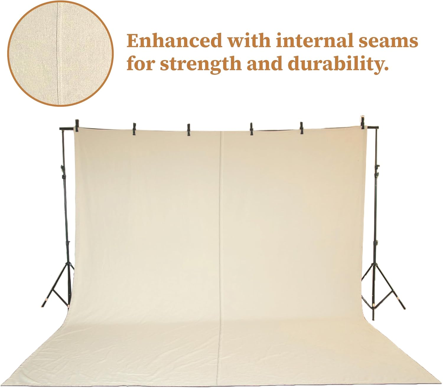 Canvas Painters Drop Cloth (Size 6 X 9 Feet - Pack of 2) - Pure Cotton Paint Drop Cloth for Painting, Curtains, Furniture & Floor Protection - All Purpose Thick Canvas Tarp with Double Stitched Edges image number 4