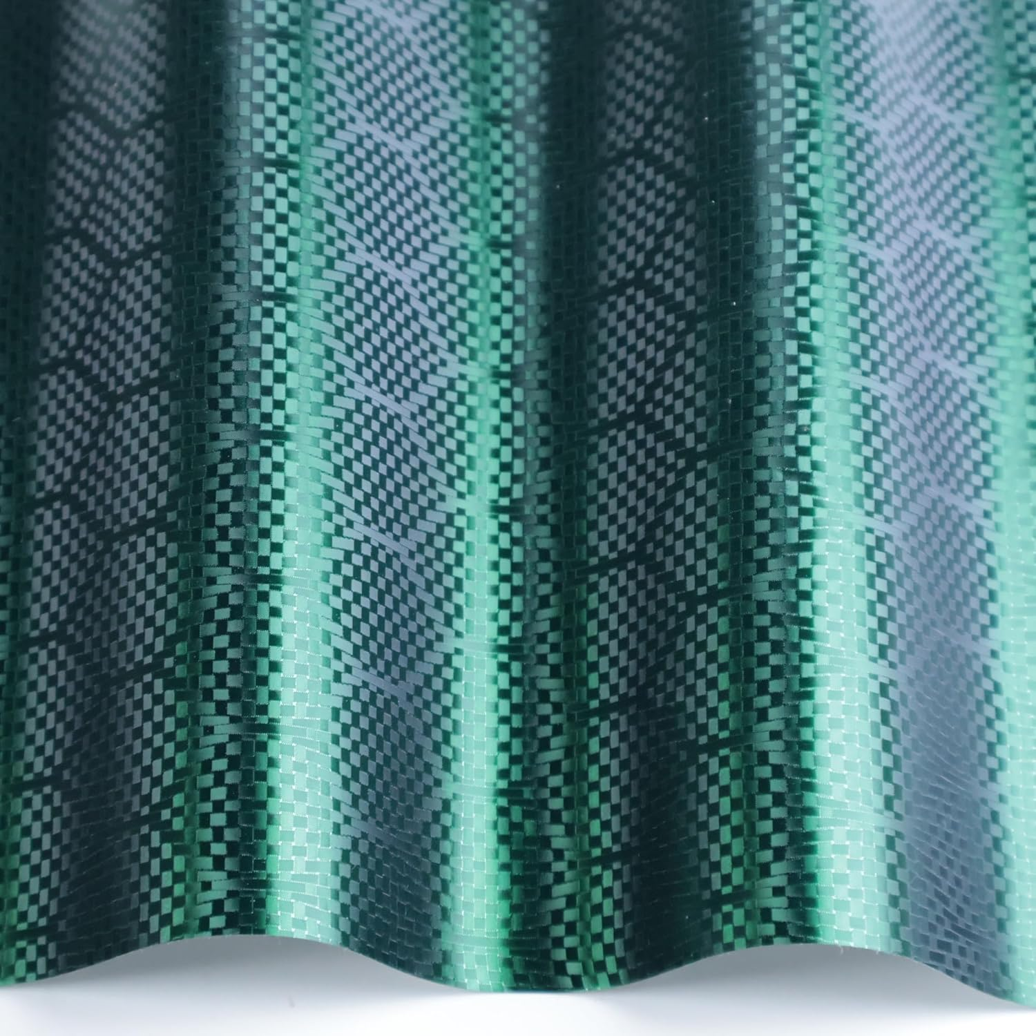 Lypumso Honeycomb Carbon Fiber Vinyl Wrap, Chrome Hexagon Cast Vinyl Film for Almost Cars and Motorcycles Exterior Interior, Self-Adhesive Car Wrap Stickers (Green, 1Ft X 10Ft)