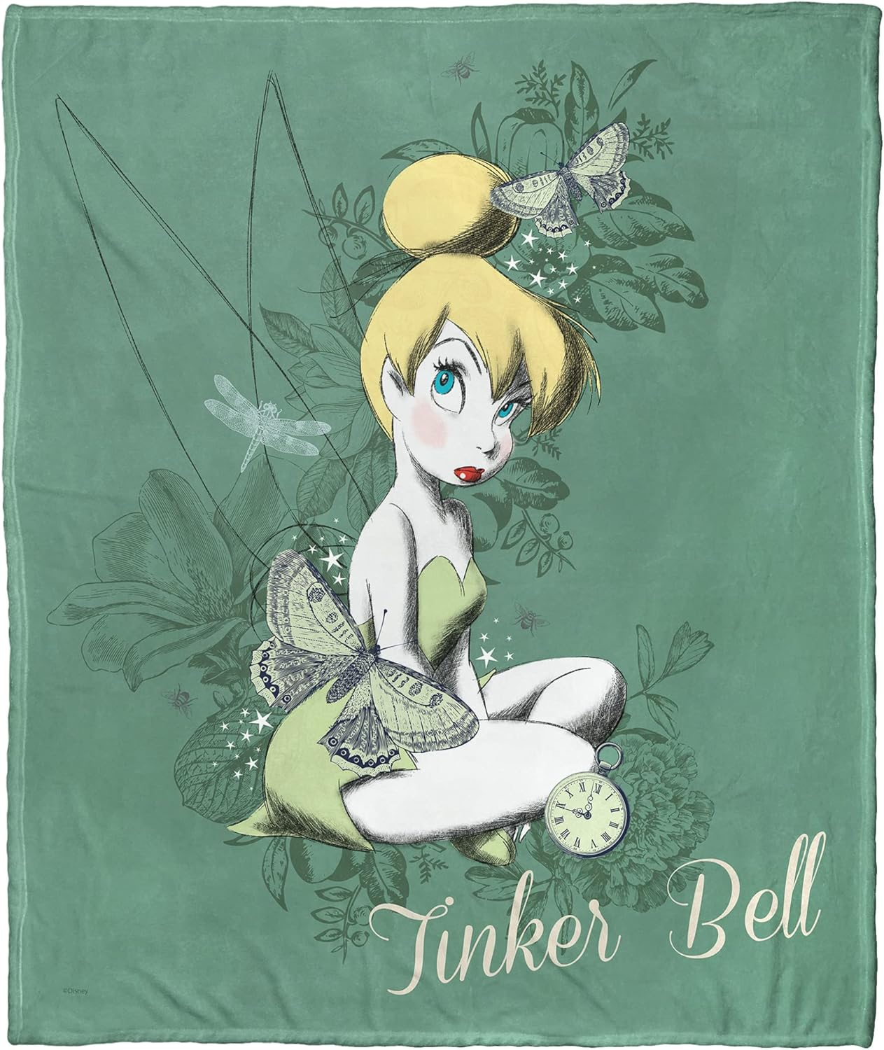 Northwest Fairies Silk Touch Throw Blanket, 50" X 60", Cosmic Tink