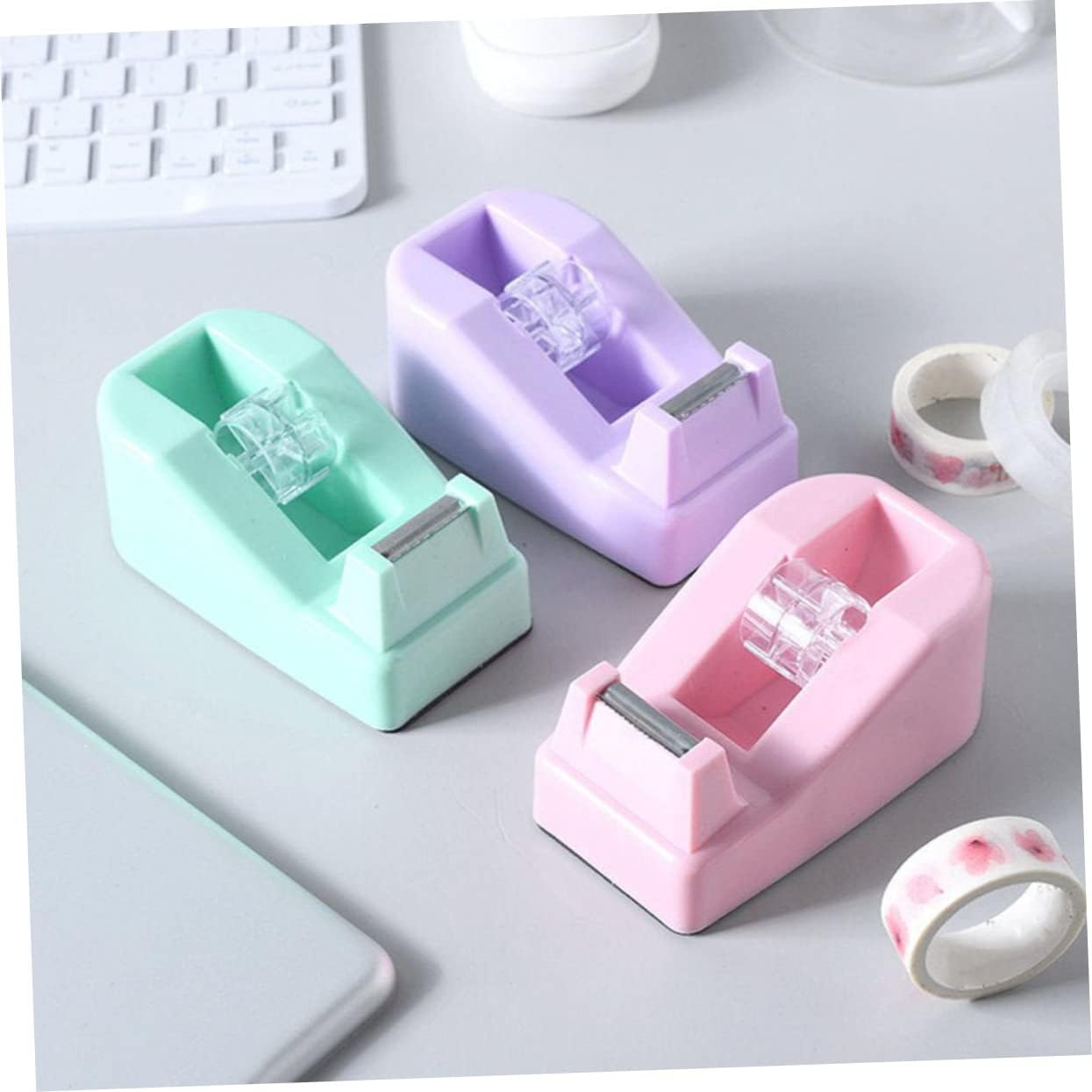 JEWEDECO 3Pcs Tape Machine Replacement Refill Tapes for Office Accessories Desk Wide Dispenser image number 6