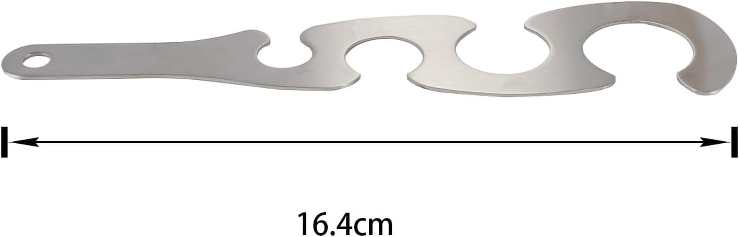 Enwye 4 Hole Spaghetti Measuring Tool Stainless Steel Pasta Gadget Spaghetti Ruler Quick Pasta Measuring Tool image number 3